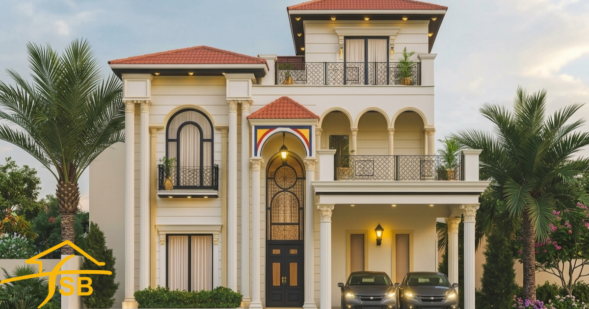 5 Marla Spanish House Design